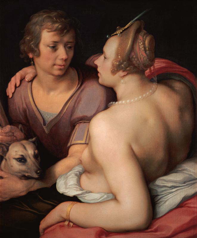 Venus und Adonis. from (gen. van Haarlem) Cornelisz Cornelis