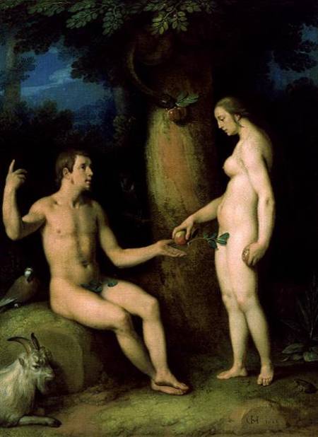 Adam and Eve from (gen. van Haarlem) Cornelisz Cornelis
