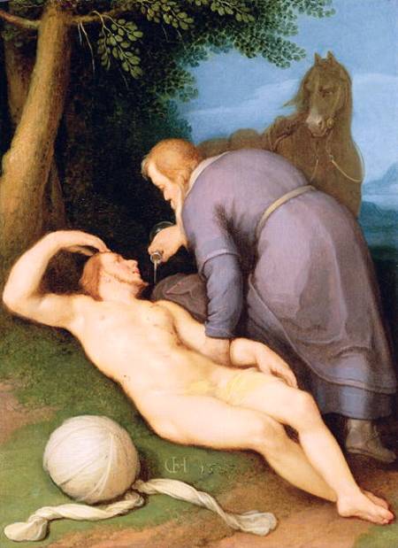 The Good Samaritan from (gen. van Haarlem) Cornelisz Cornelis