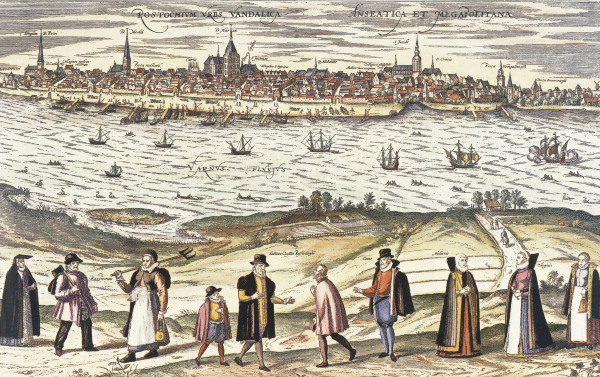 View of Rostock from Georg Braun