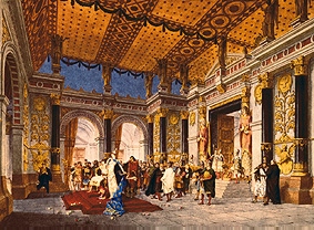 Aufführungsbild von Jules Massenets Theodora, mit Dekorationen von Angelo I.Quaglio. München from Georg Dehn