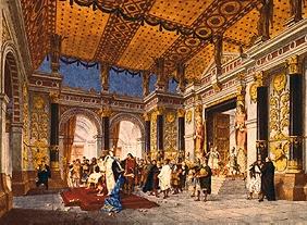 Aufführungsbild von Jules Massenets Theodora, mit Dekorationen von Angelo I.Quaglio. München