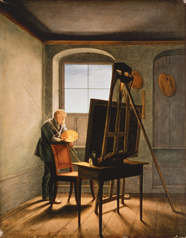 Caspar David Friedrich in seinem Atelier from Georg Friedrich Kersting