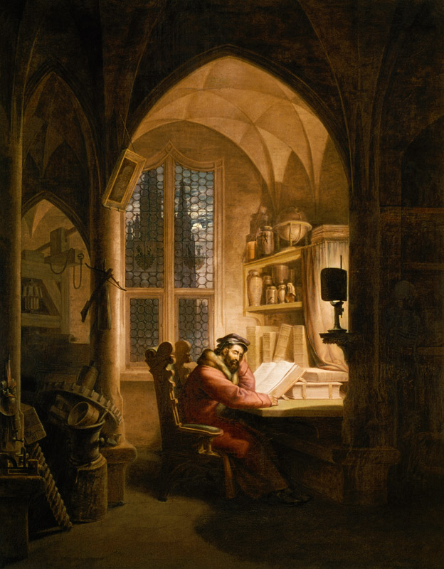 Faust im Studierzimmer from Georg Friedrich Kersting