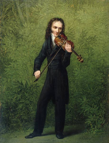 Der Geiger Nicolo Paganini from Georg Friedrich Kersting