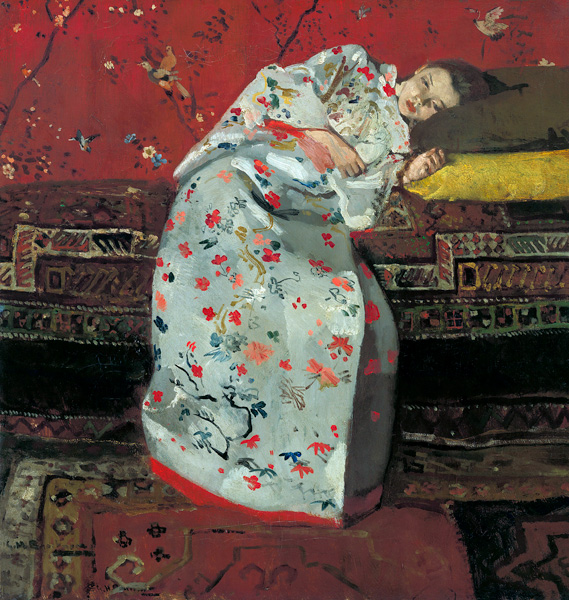 Girl in a White Kimono from Georg Hendrik Breitner
