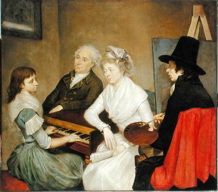 Self Portrait with Family from Georg Ludwig Eckhardt