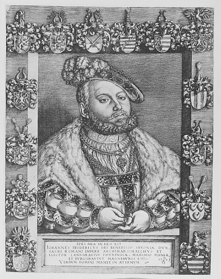 Johann Friedrich I, Elector and Duke of Saxony from Georg Pencz