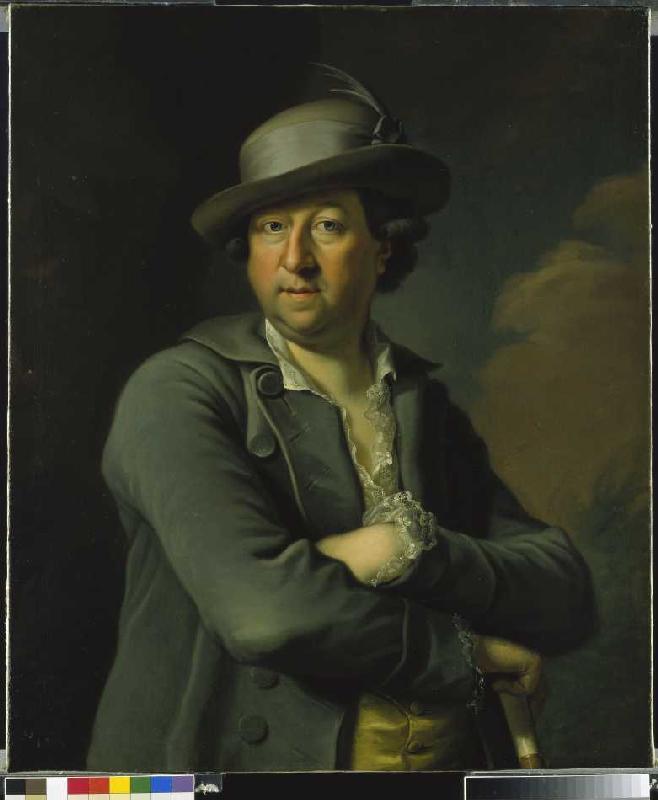 Portrait eines unbekannten Herrn from Georg Anton Abraham Urlaub