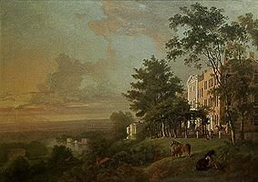 Blick von der Terrasse von Richmond Hill /ausgeführt m.William S.Gilpin from George Barret