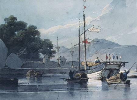 Shipping on a Chinese River from George Chinnery