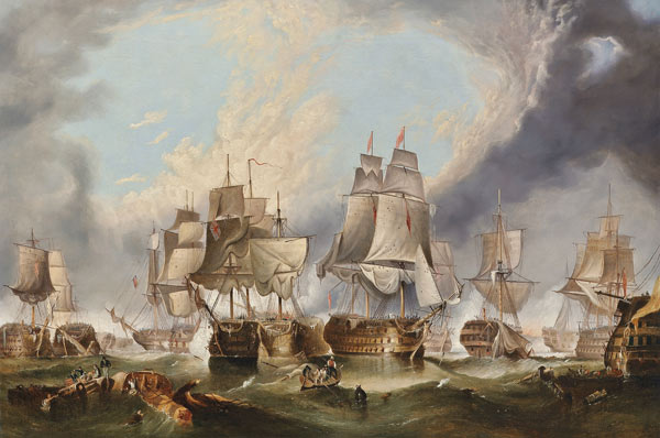 Die Schlacht bei Trafalgar, 21 from George Clarkson Stanfield
