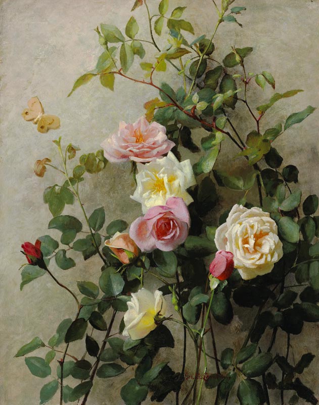 Roses on a Wall from George Cochran Lambdin
