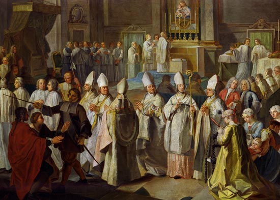 Die Bischofsweihe des Kurfürsten Clemens August durch Benedikt XIII. from George Desmarées