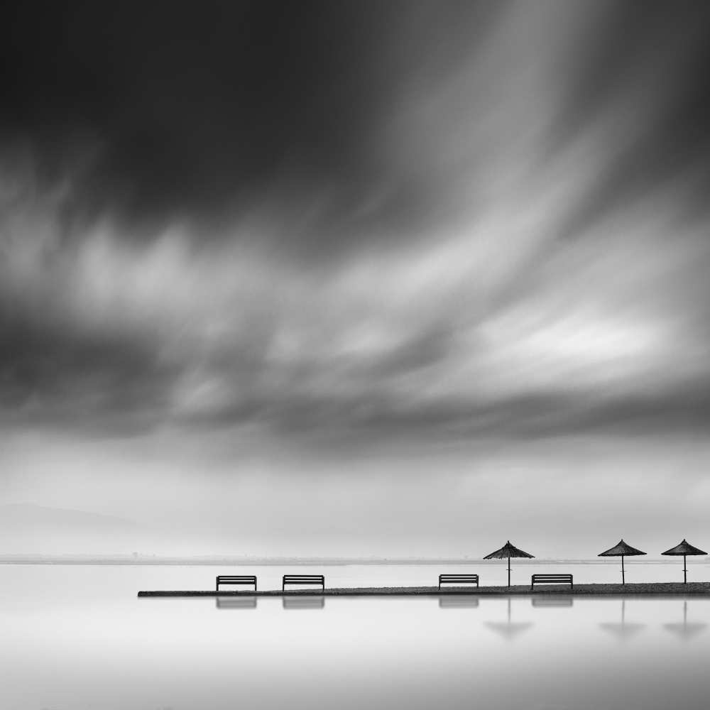 Four Benches and three umbrellas from George Digalakis