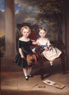 Portrait of two Children, Herbert and Rose