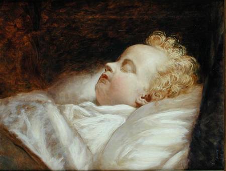 Young Frederick Asleep at Last c.1855 from George Elgar Hicks