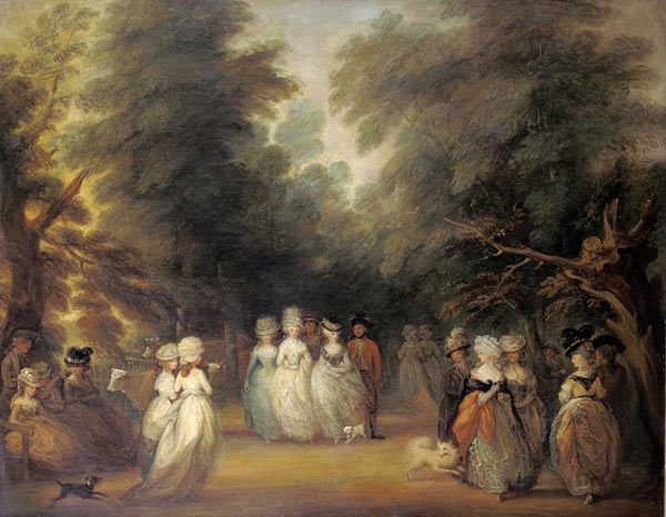 Damen bei der Promenade im St. James's Park London. from George Frost