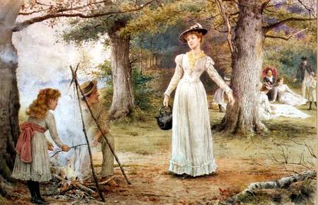 Stoking the Fire from George Goodwin Kilburne