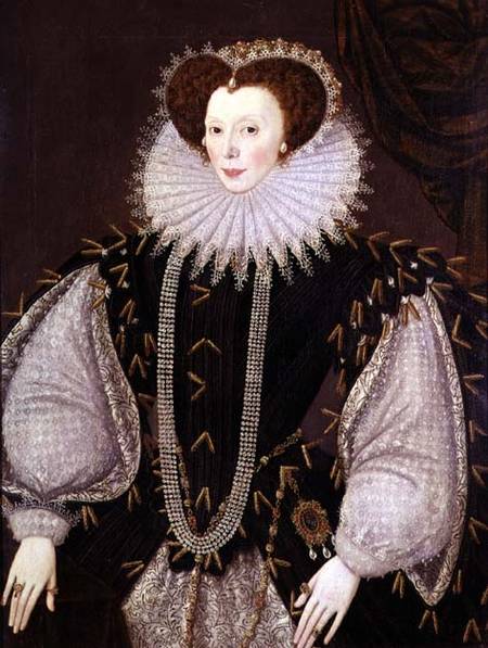 Portrait of Elizabeth Sydenham, Lady Drake from George Gower