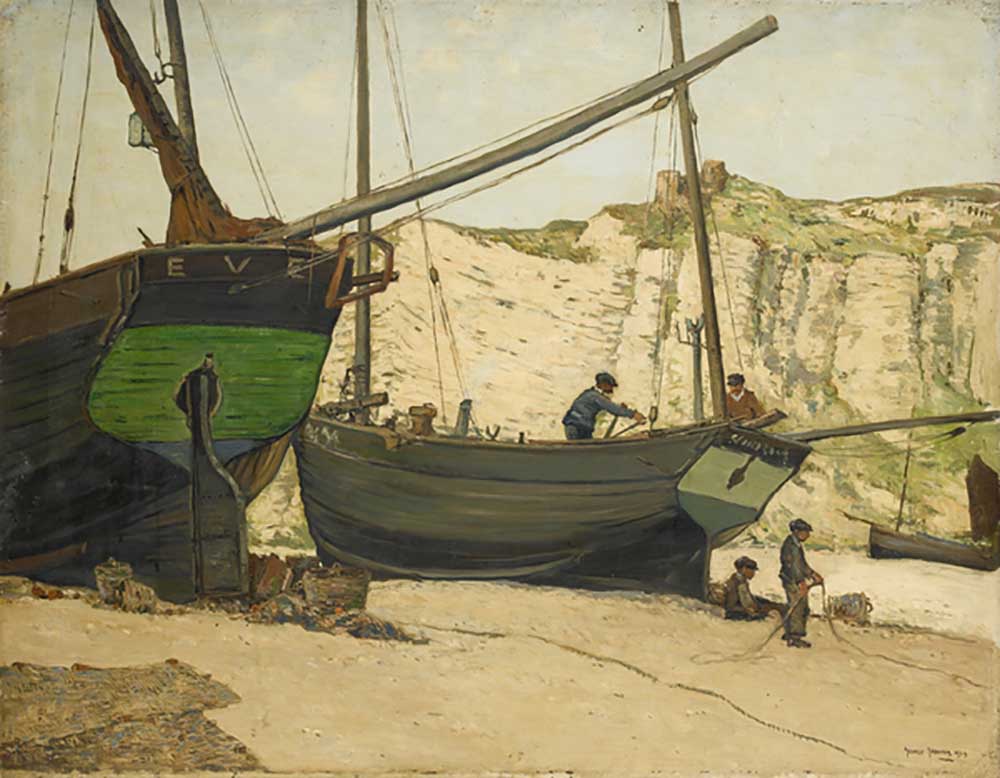 Hastings Luggers am Hastings Beach, 1924 from George Graham