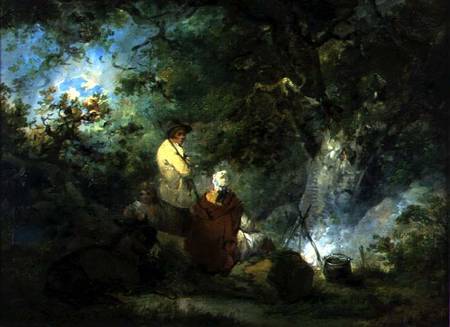 Gypsies by a Campfire from George Morland