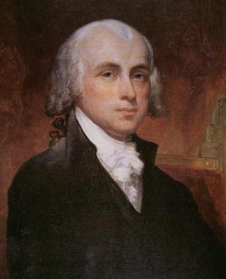James Madison (1751-1836) (colour litho) from George Peter Alexander Healy