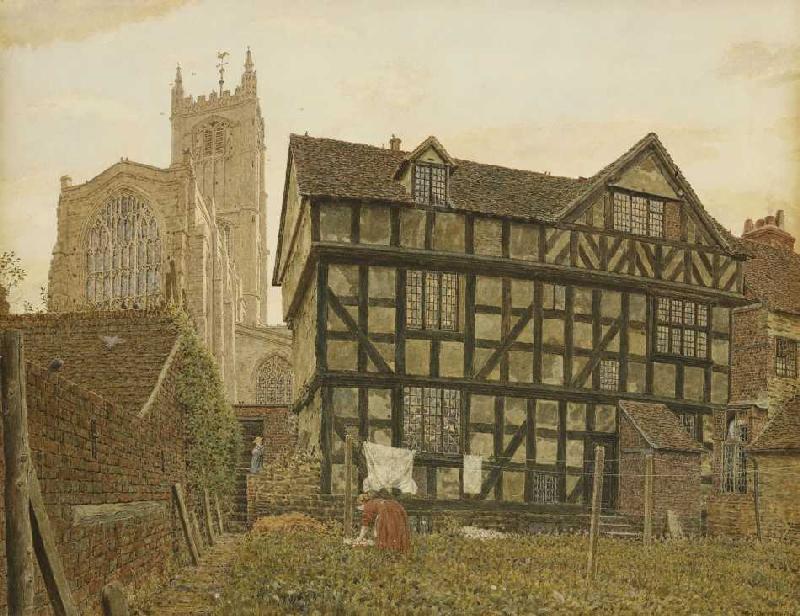 Kirche und unbewohntes Haus in Ludlow from George Price Boyce