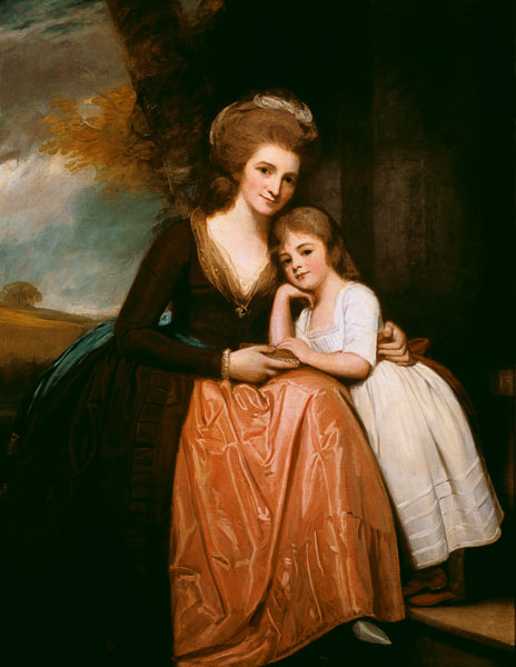 Portrait of Mrs Bracebridge and her daughter Mary from George Romney