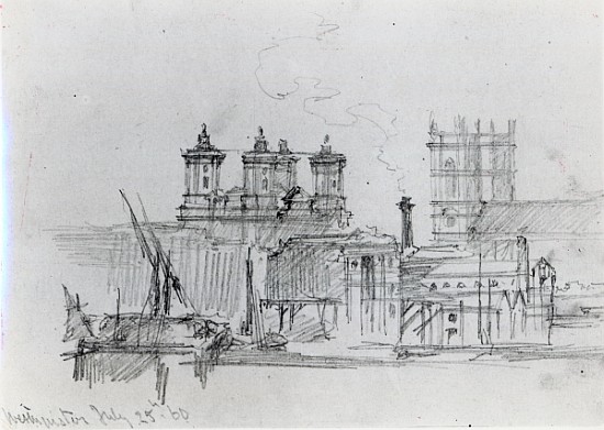 Sketch of Westminster from George the Elder Scharf