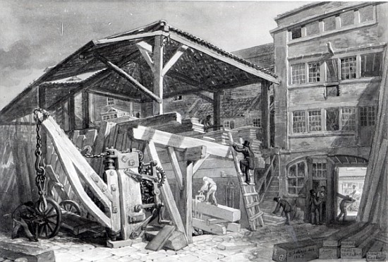 Timber Yard, Finsbury from George the Elder Scharf
