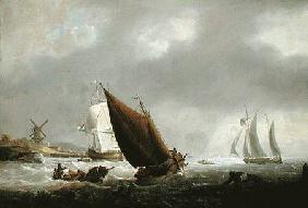 Shipping off a Dutch Estuary
