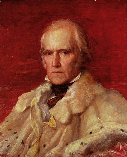 Portrait of Stratford Canning (1786-1880), Viscount Stratford de Redcliffe (1856-7) from George Frederic Watts