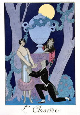 Avarice, 1924 (pochoir print) from Georges Barbier