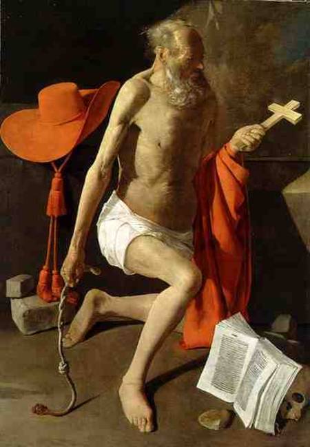 The Penitent St. Jerome from Georges de La Tour