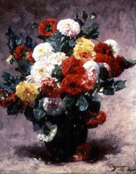 Carnations in a vase from Georges Jeannin