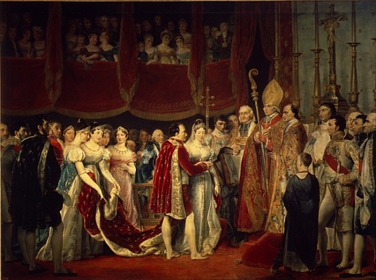 The marriage ceremony of Napoleon I and Archduchess Marie-Louis on 2nd April 1810 from Georges Rouget