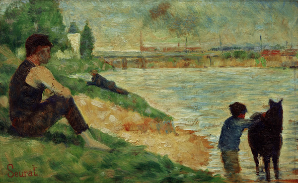 G.Seurat, Knaben mit Pferd from Georges Seurat