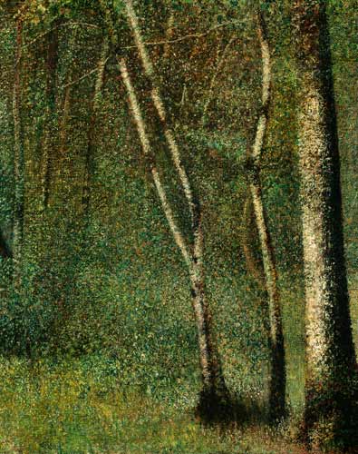 In the Forest at Pontaubert from Georges Seurat