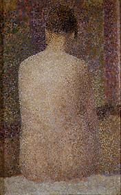 Rückenansicht einer weiblichen Aktfigur from Georges Seurat