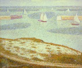 Seurat / Port-en-Bessin / Painting, 1888