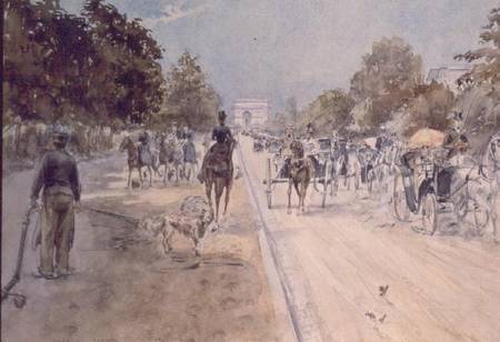 Carriages on the Champs Elysees from Georges Stein