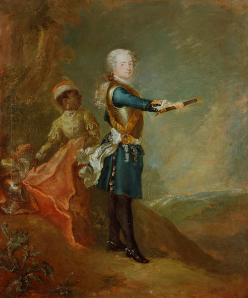 Frederick II as Crown Prince, c.1735 from Georg Wenceslaus von Knobelsdorff