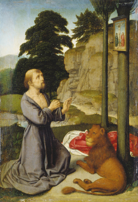 Der heilige Hieronymus in der Wildnis from Gerard David