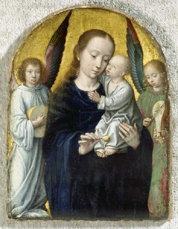 Maria mit dem Kinde zwischen musizierenden Engeln from Gerard David