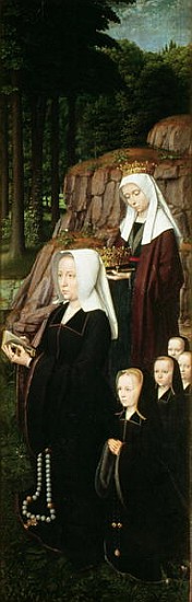 Right hand panel of the Jean de Trompes Triptych with Patrons (detail of 61195) from Gerard David