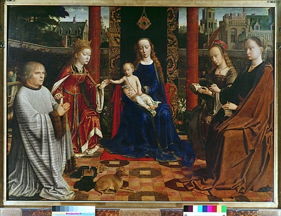 The Virgin and Child with Saints and Donor, 1523 (oil on oak) from Gerard David