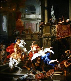 The Explusion of Heliodorus from the Temple, 1674 (oil on canvas)