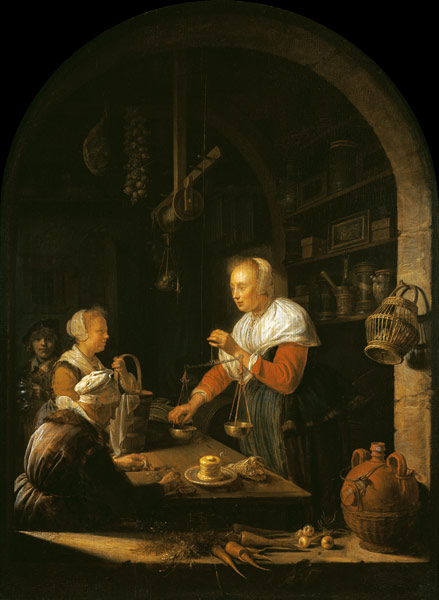 The Village Grocer from Gerard Dou