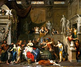 Der Tod der Kleopatra . from Gerard Hoet